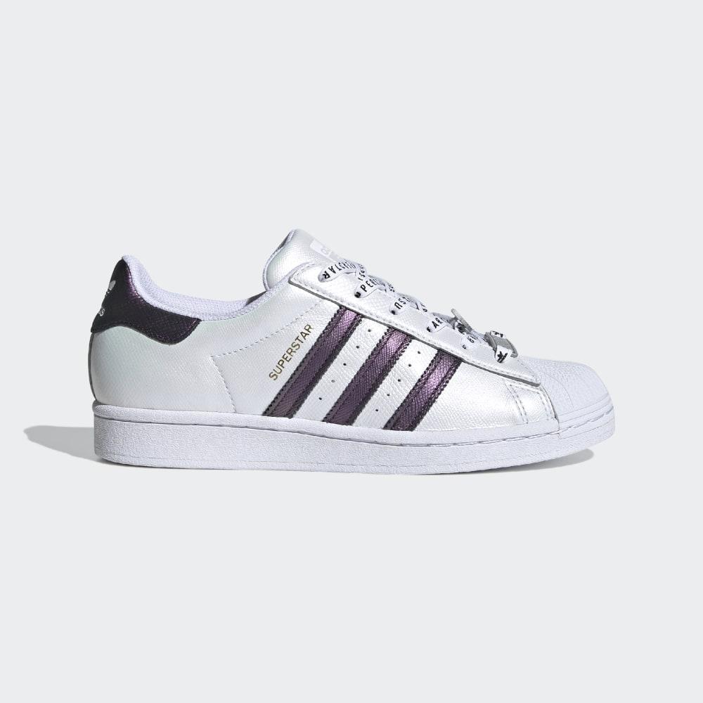 Originals Adidas Superstar Dama Romania - Albi/Negrii/Aurii Metal FV3396